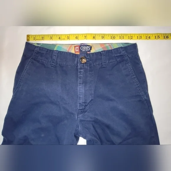Chaps Boys Navy Blue Dress Pants Size 8 - Picture 10 of 12